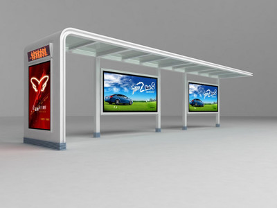 鄉鎮公交候車亭燈箱新品上市 道外候車亭廠家的廣告文化設計與投放策略